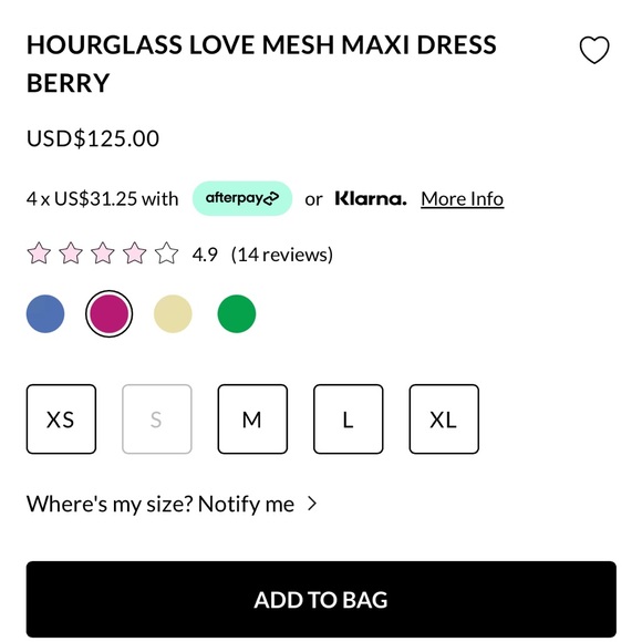 NWT HOURGLASS LOVE MESH MAXI DRESS BERRY - Picture 6 of 6